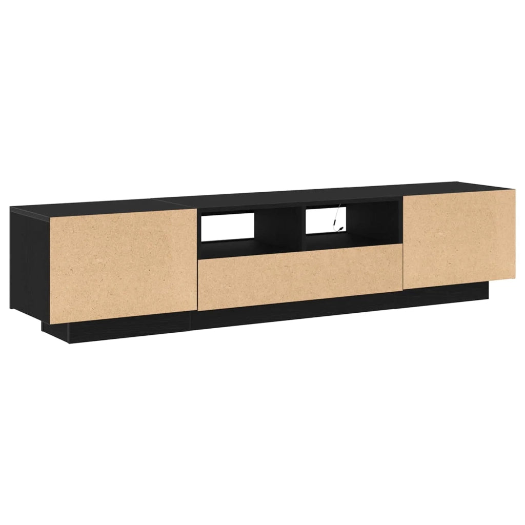 Set mobile TV 2 pcs Nero 180 x 35 x 40 cm Legno multistrato 3333062