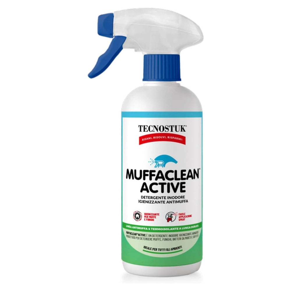 Muffaclean active detergente igienizzante antimuffa inodore per pareti e soffitti *** formato 1 lt, confezione 1