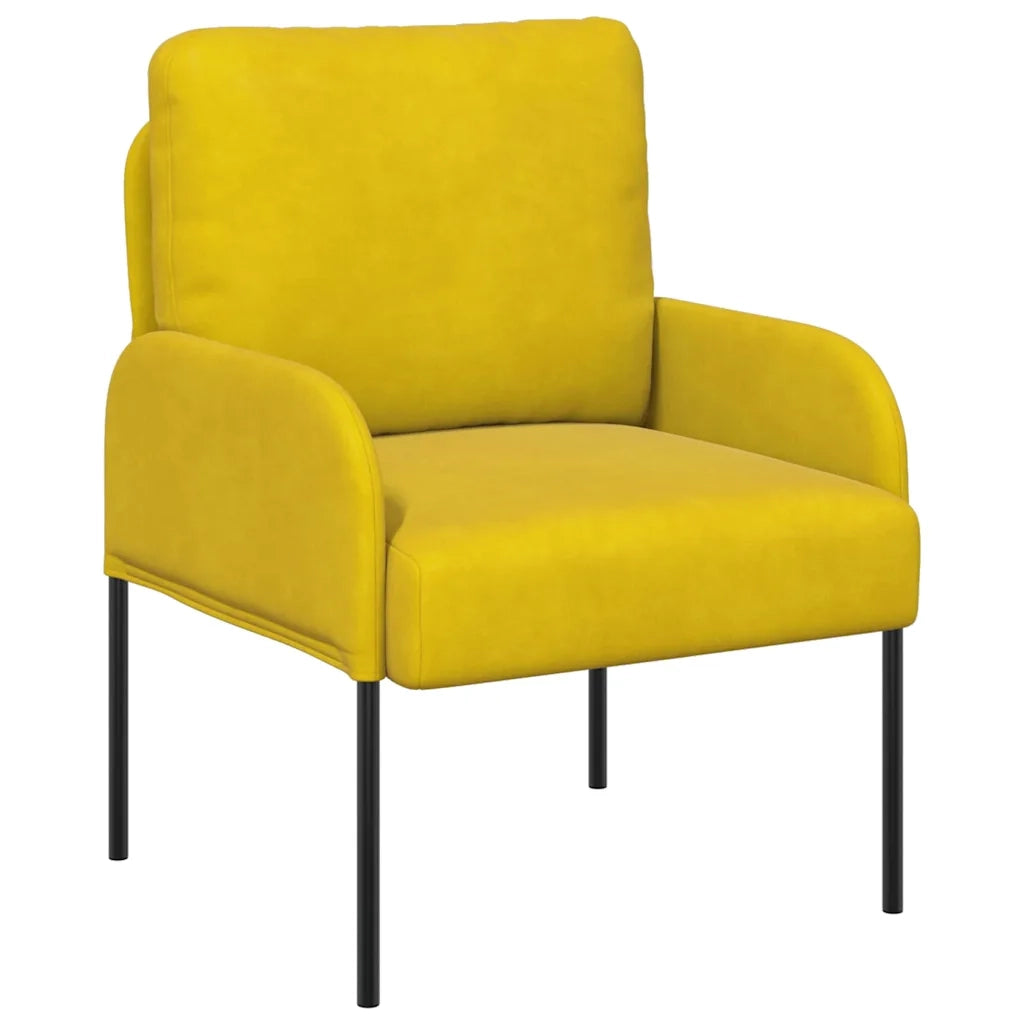 Divani con cuscino 55cm Giallo Legno compensato