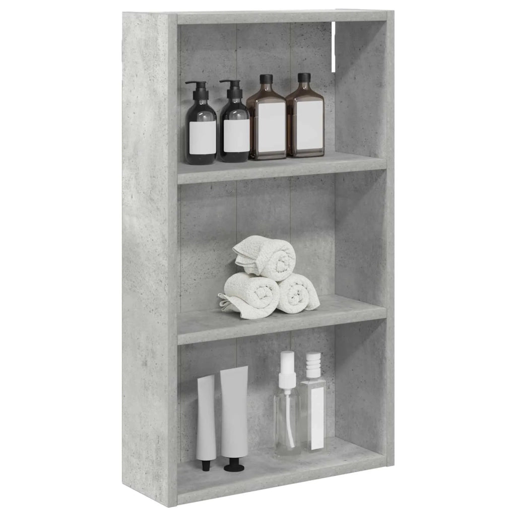 Armadio da bagno a muro Grigio Cemento 40 x 14 x 70 cm