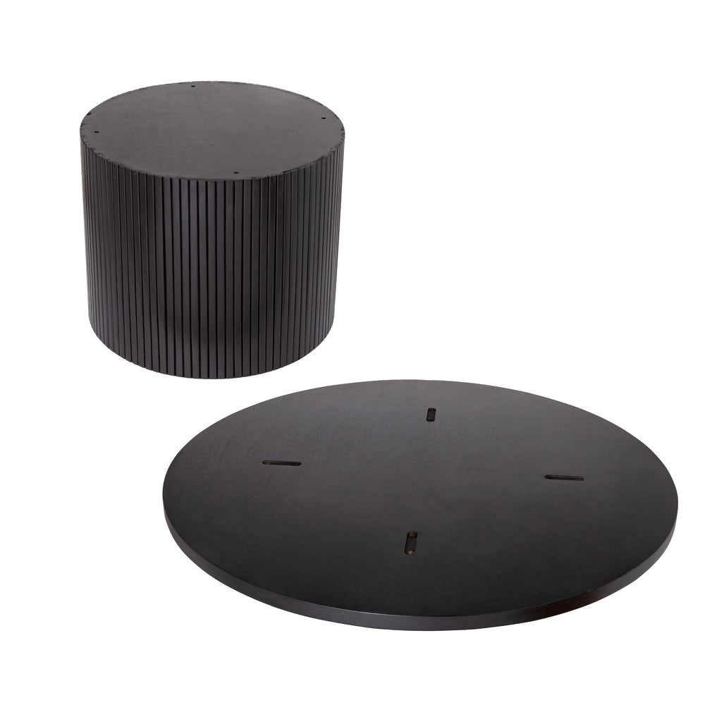 Tavolino Rotondo da Salotto in Legno Massello ¨C MINIMAL ¨C Naturale