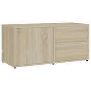 Mobile TV multimediale mensola TV credenza TV sala da pranzo soggiorno camera da letto rovere Sonoma 80 x 34 x 36 cm legno ingegnerizzato marrone 02_0027538