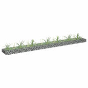 Gabbione Letto Rialzato in Acciaio Zincato 270x30x10 cm 145636
