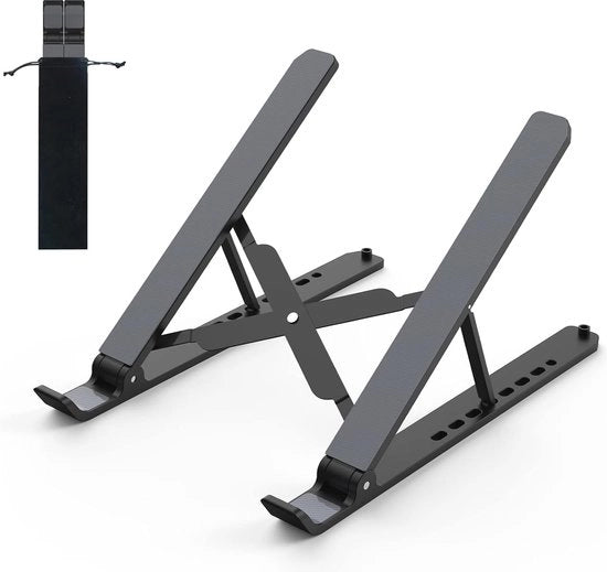 Stand per computer da adattamento per scrivania - Supporto portatile pieghevole per laptop con ventilazione per laptop da 10 a 15,6 pollici