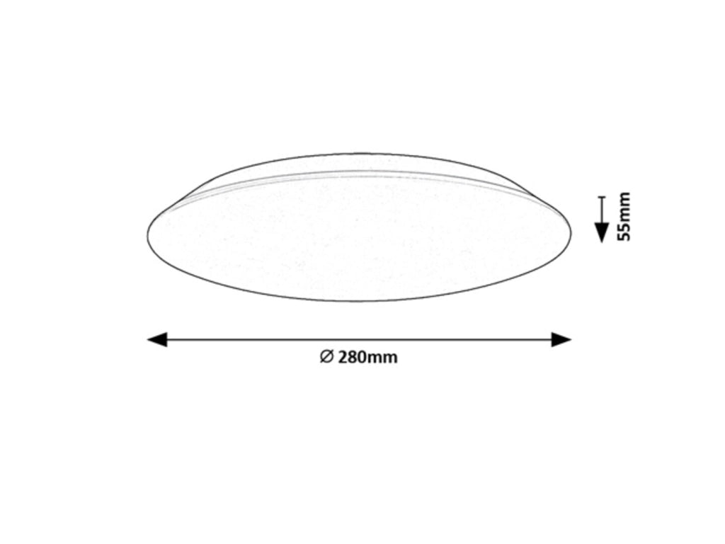 Plafoniera LED tonda 28 cm 18W bianca 4000K Rabalux