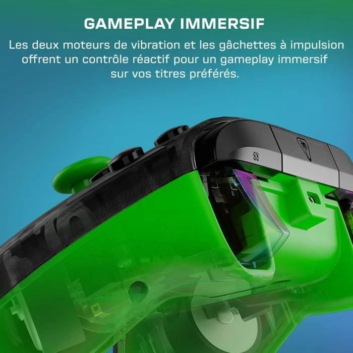 Gamepad - Xbox Series XS, Xbox One e PC - Rematch Core - RGB - Cablato - Nero/Verde mimetico - TURTLE BEACH