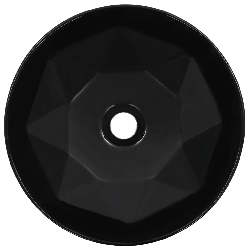 Lavandino 36x14 cm in Ceramica Nero CFW5388628