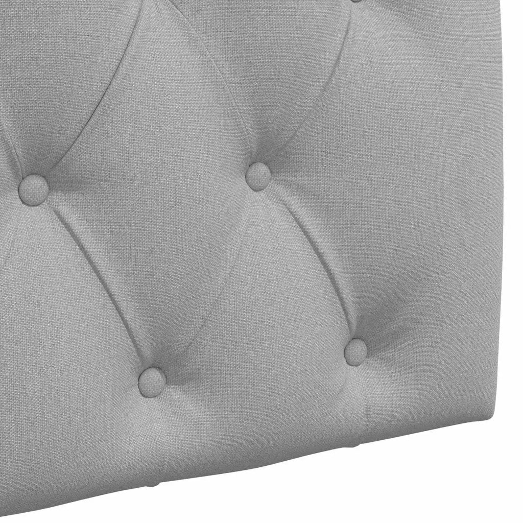 Testiera | Testata sospesa Con luce LED Grigio Nuvola Tessuto