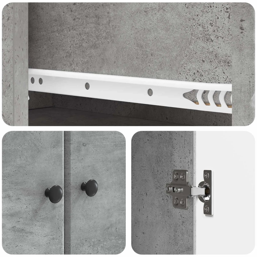 Set di armadi 2 pcs Grigio Cemento 66 x 34,5 x 90 cm 3416883