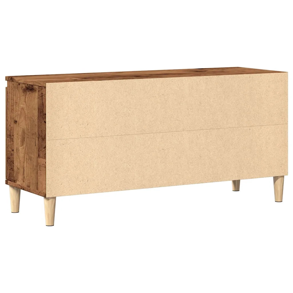 vidaXL Mobile Porta TV Legno Antico 102x35x50 cm in Legno Multistrato