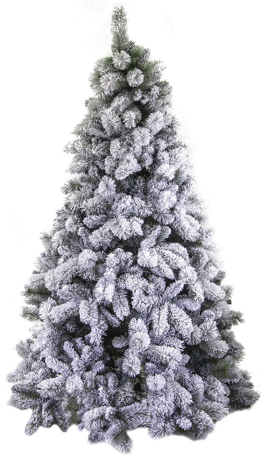 Albero di Natale Artificiale innevato 1713 rami cm Ø148xh240 Gennargentu Verde