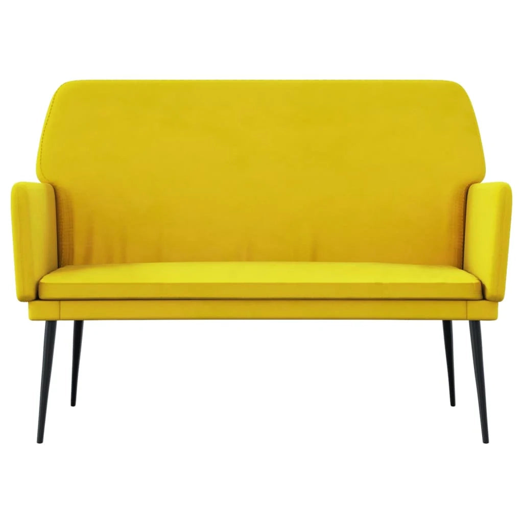 Panca/panca 108 x 79 x 79 cm velluto giallo 02_0010623