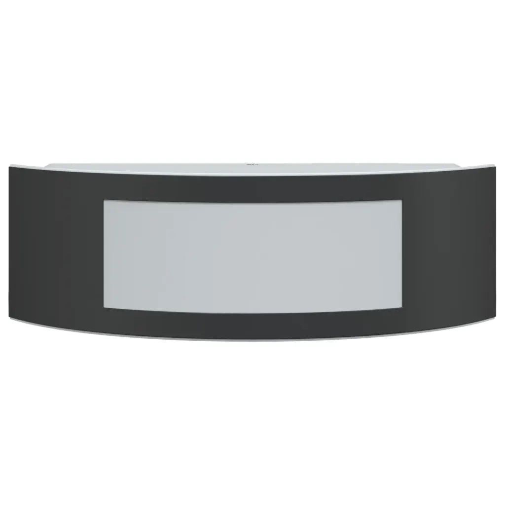 Applique da Esterno 2 pz Nere in Acciaio Inossidabile