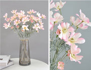 Quattro pezzi di fiori artificiali per decorazione di tavola - centro di tavola per matrimoni - decorazione per feste - alta 60 cm - fiori artificiali