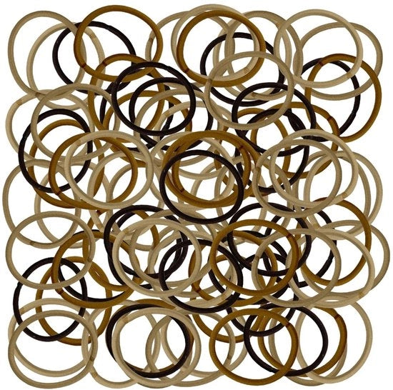 Set di elastici per capelli da 84 - Elastici per capelli senza metallo - Ideali per acconciature a coda di cavallo - Materiale di alta qualità in gomma/polyester - 4 mm di spessore