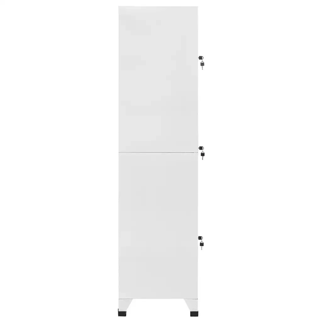 Armadietto a Chiave a 3 Scomparti 38x45x180 cm 244474