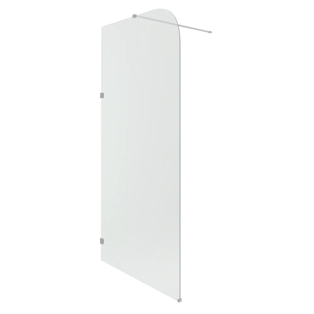 Doccia walk-in arco 140cm con cerniere cromate vetro 8mm trasparente easy clean h200 | Senja