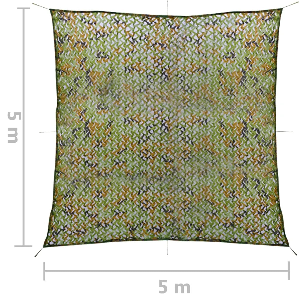 Rete Mimetica con Custodia 5x5 m Verde 135896