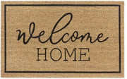 Pavimento Antiscivolo per Interni - Tappeto Trappola di Polvere Naturale, Tappeto di Coco Welcome Home, Antiscivolo per Scale, Terrazza, Entrata - 45x75cm