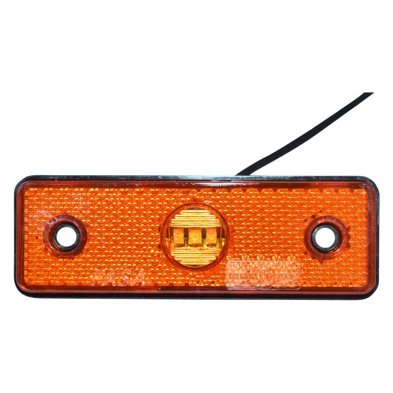 Lampada laterale  con LED portocalio, 12V/24V, Breckner Germany.