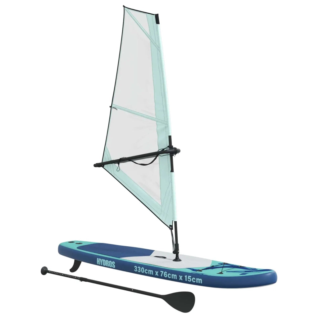 SUP gonfiabile con vela HYDROS 330 x 76 x 15 cm Turchese per 42039136