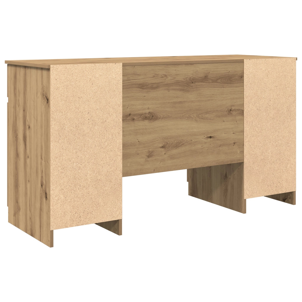 Scrivania  in Rovere Artigianale 140x49x76 cm Legno Ingegnerizzato
