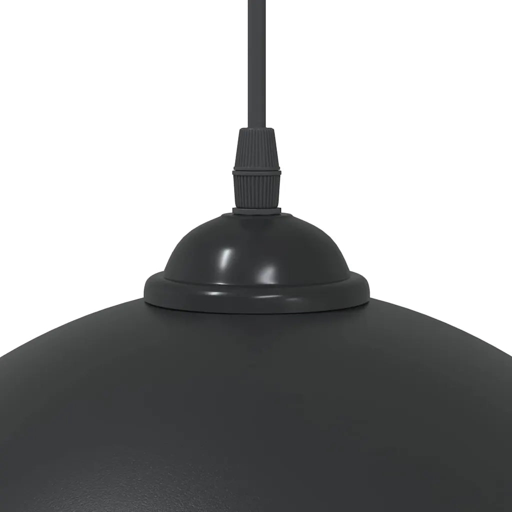 Lampada a Sospensione 2 pz Regolabile E27 Nero ? 30 cm Metallo CFW6863195