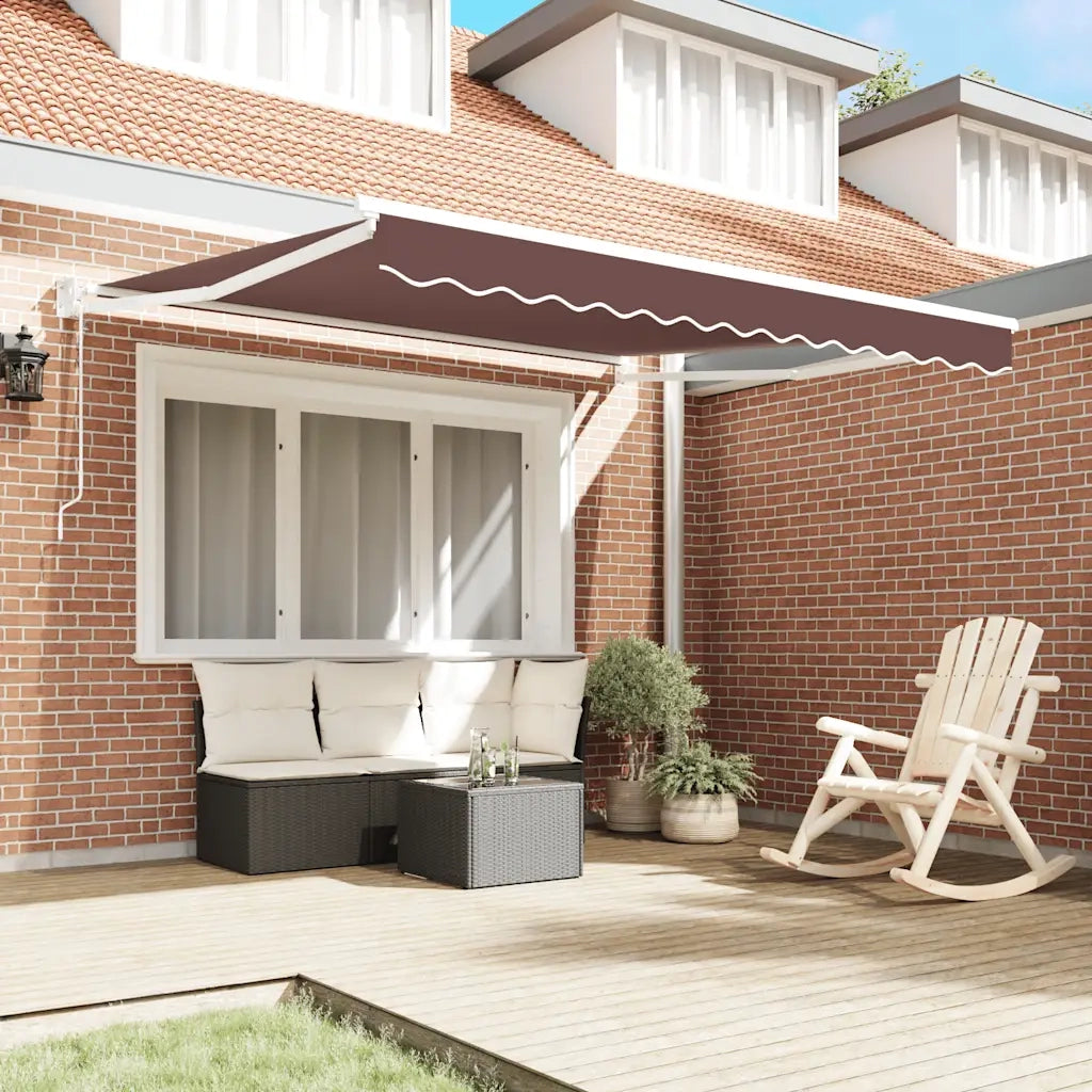 Tenda retrattile Giallo con Cornice Bianca 3 x 2,5 m 3215708