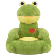 Poltrona-Divano Sedia-Poltroncina in Peluche per Bambini Rana Verde