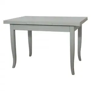 Tavolo da cucina in legno allungabile Shabby chic mod duetto grigio anticato