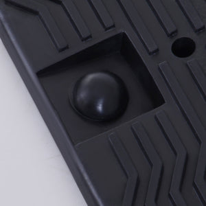 Set 2 Rampe per Auto Max 5 Tonnellate 91x30x21 cm in Plastica Neri