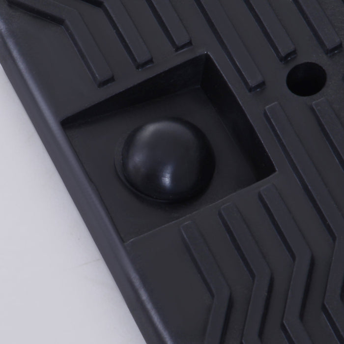 Set 2 Rampe per Auto Max 5 Tonnellate 91x30x21 cm in Plastica Neri