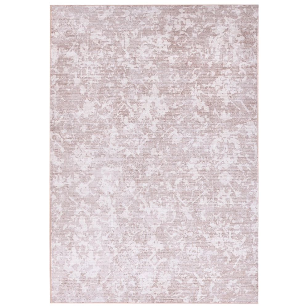 Tappeto Beige Tessuto 140 x 230 cm Moderno Solido Corridoio Per Riscaldamento a Pavimento Fondo Antiscivolo