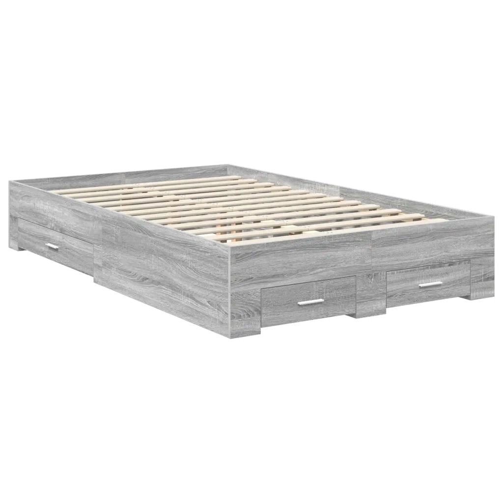 Struttura del letto con testiera Grigio Sonoma 120 x 200 cm 3413626