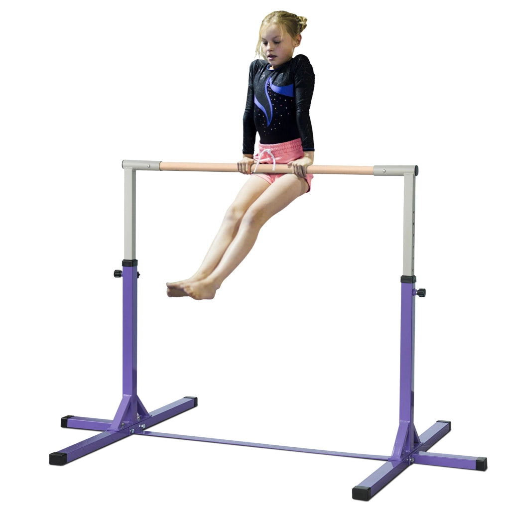 Sbarra per Ginnastica Regolabile ¨C zephmum ¨C Legno di Faggio 92-150 cm