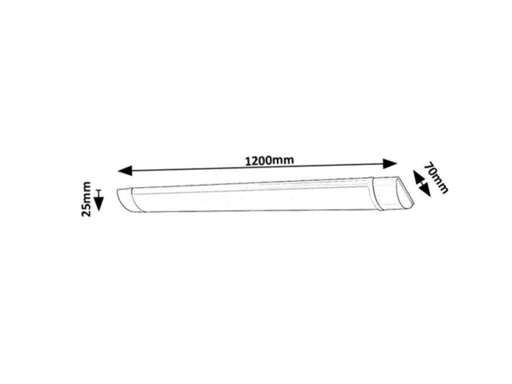 Lampada sottopensile LED bianca Batten light2 36W Rabalux