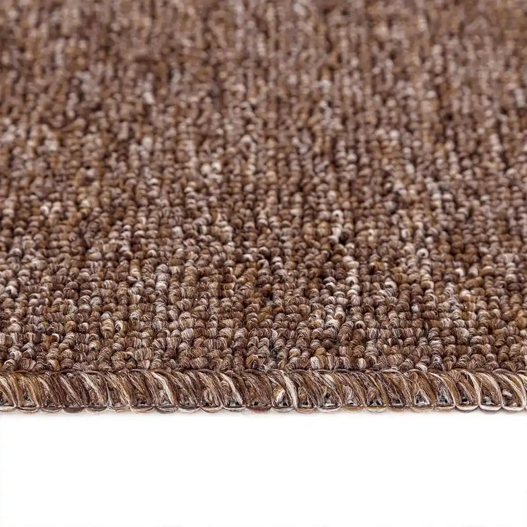Tappetini Antiscivolo per Scale 15 pcs Marrone 75 x 20 cm PP 4019807