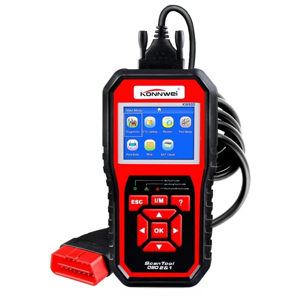 Trade Shop - Tester Obdii/obd2 Eobd Lettore Codice Diagnostico Kw850 Diagnosi Auto Odb Obd2 -