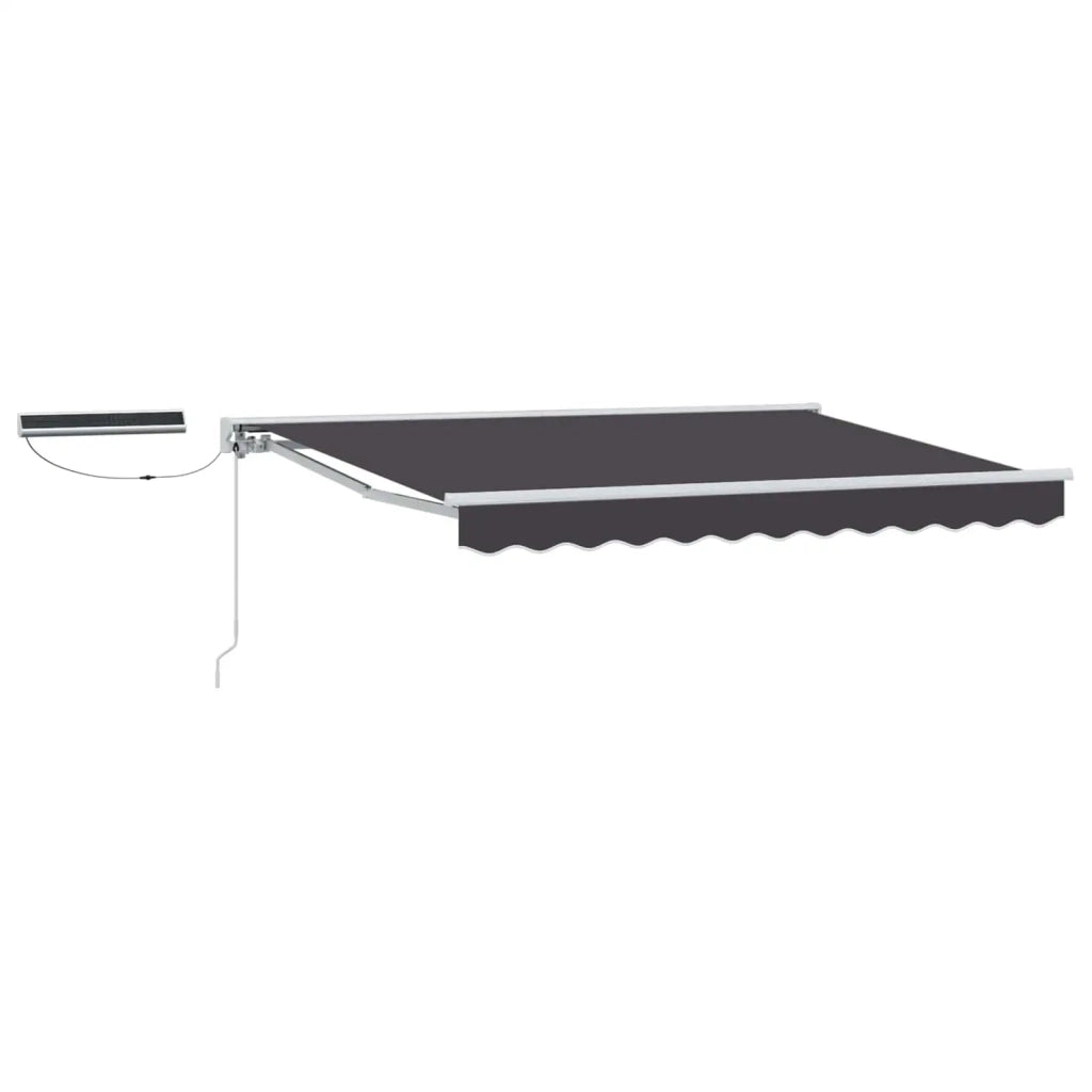 Tettuccio Elettrico Retrattile Bianco e Antracite 3 x 2,5 m
