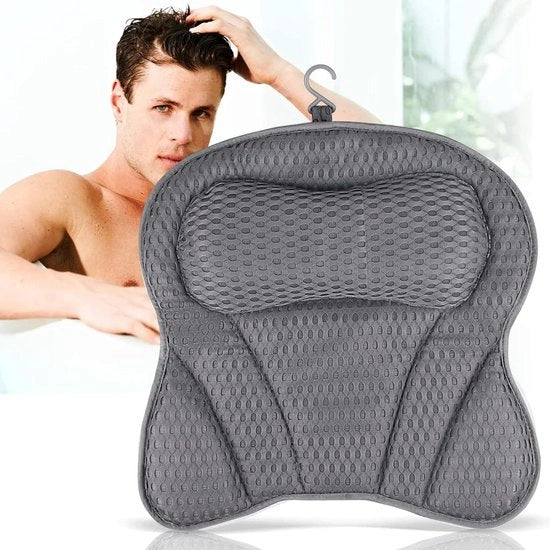Cuscino per vasca da bagno - cuscino per vasca da bagno in grigio per vasche da bagno per famiglie - idromassaggio e relax spa