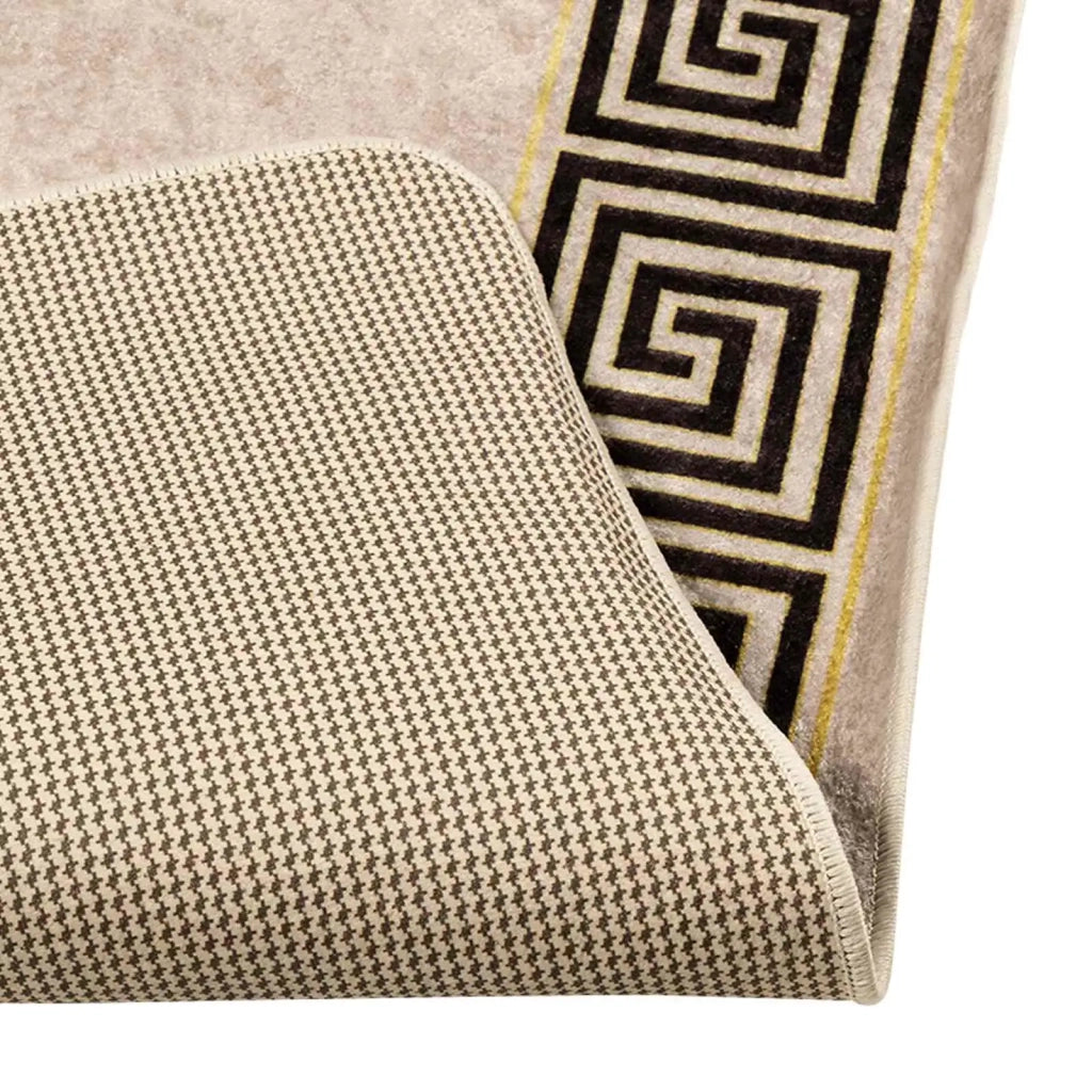 Runner Tappeto MARSA Nero 50 x 450 cm Poliestere e PVC