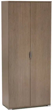 Armadio 2 ante rovere grigio già montato L75 H174 P38