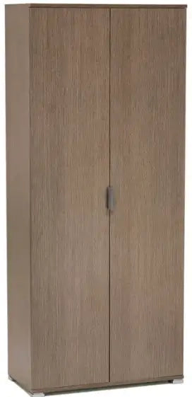 Armadio 2 ante rovere grigio già montato L75 H174 P38
