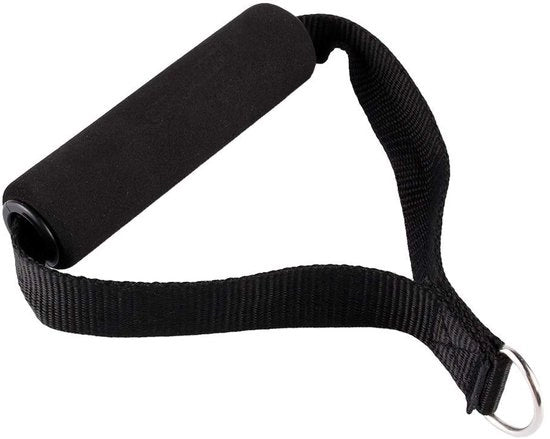 Esercizio per Tricipiti - Manubriato Ergonomico - Barra di Sostegno - Manubrio - Stazione per Dip - Cavo in Nylon Durevole 12,3 cm - Cavo per Tricipiti
