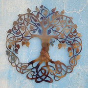 Decorazione per Parete in Metallo con Simbolo di Vita - 60 cm - Decorazione per Interni con Stile e Valore Duraturo