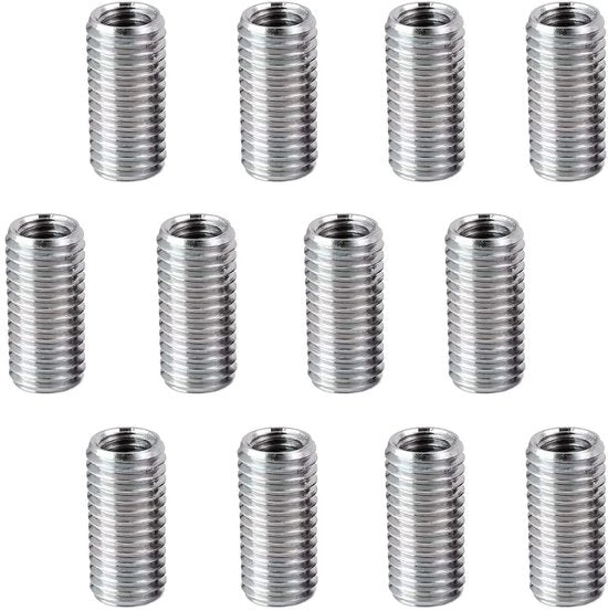 Set di allungatori a vite M6 su M8, 12 pezzi, acciaio inossidabile, kit di riparazione con allungatore di vite.