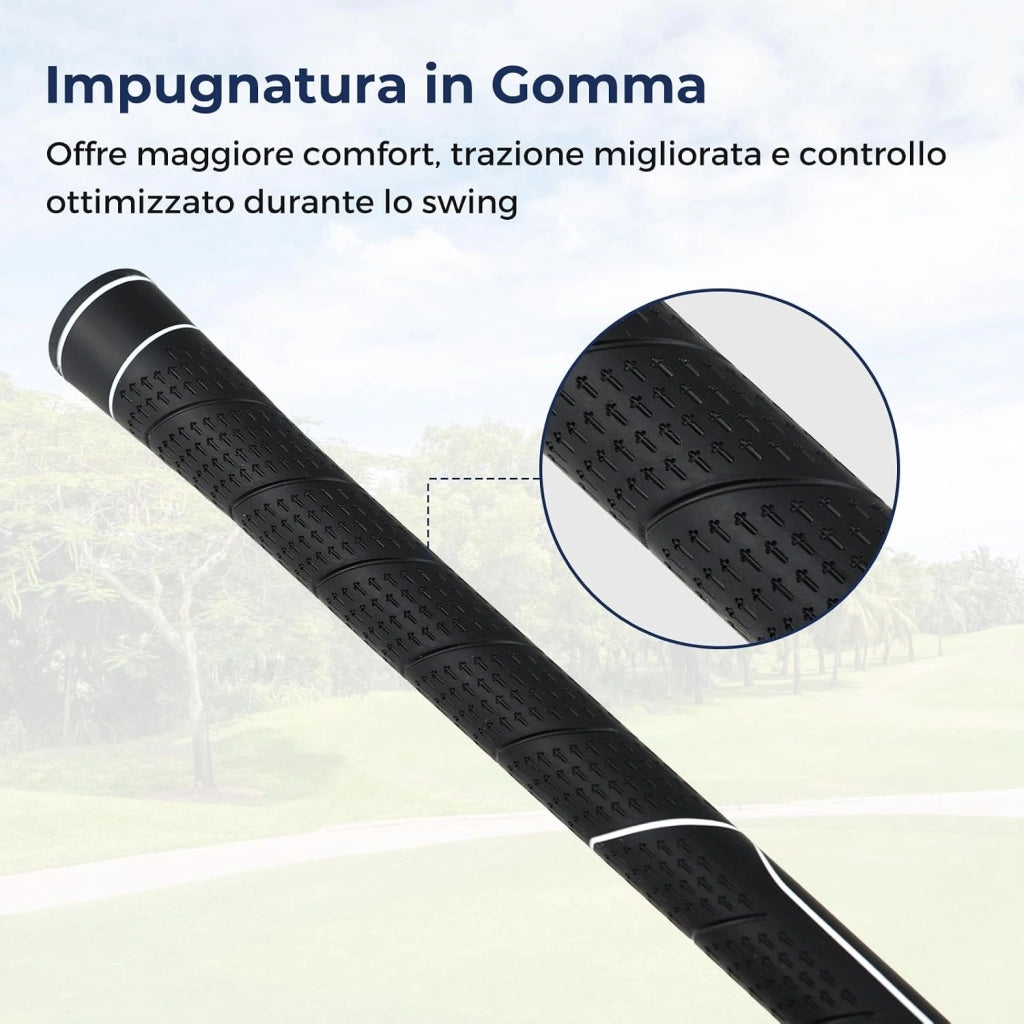 Mazza da Golf Singola, Putter da Golf per Uomo/Donna 460CC, Asta in Carbonio e Impugnatura Antiscivolo in TPR, Ideale per Principianti e Professionisti, Allenamento all'Aperto (10,5)