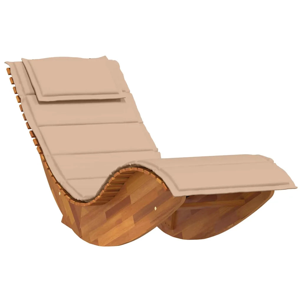 Lettino da sole 2 pcs Marrone Legno di Acacia Massello 3329136