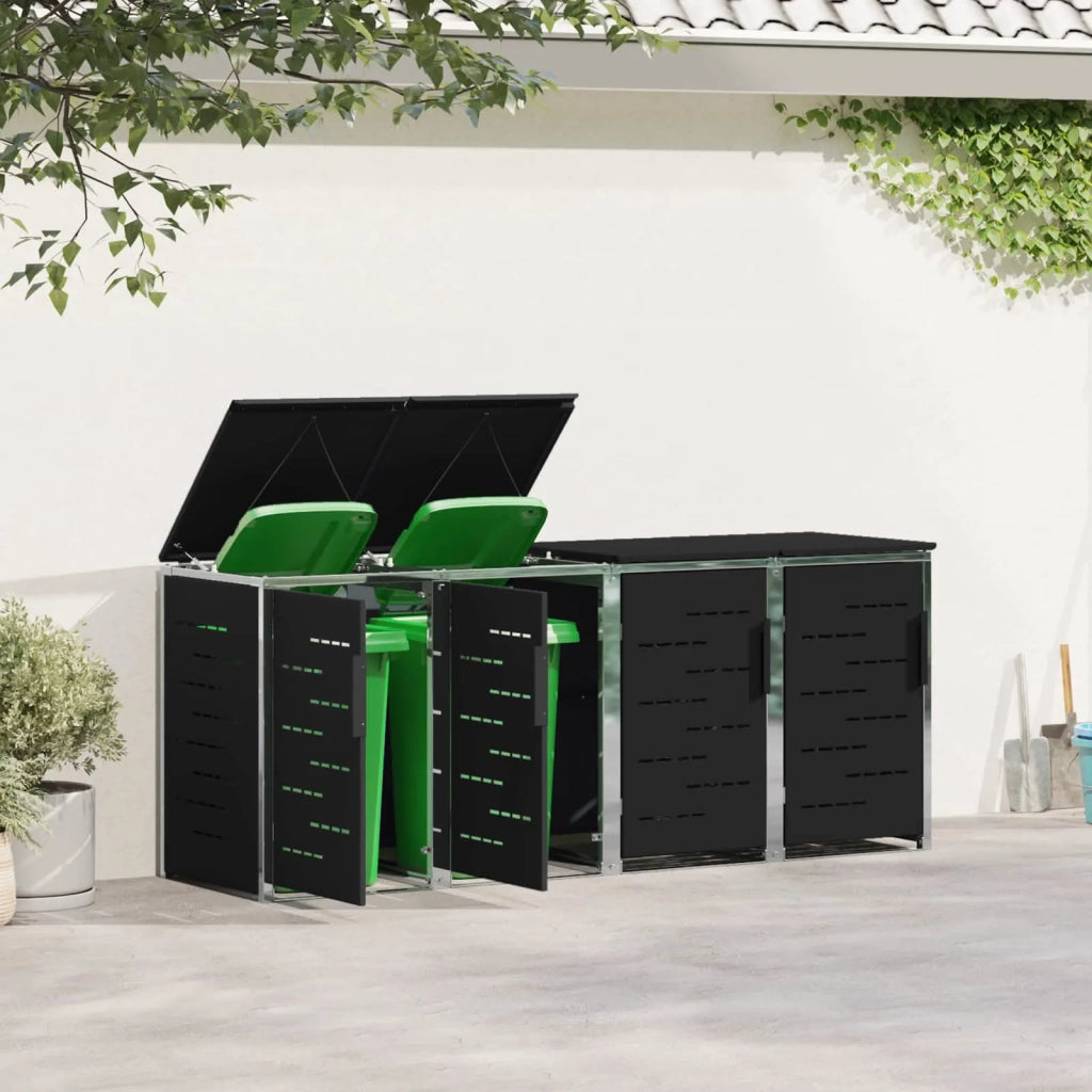 Stoccaggio contenitore a ruote Nero 276 x 77,5 x 112,5 cm 3422239
