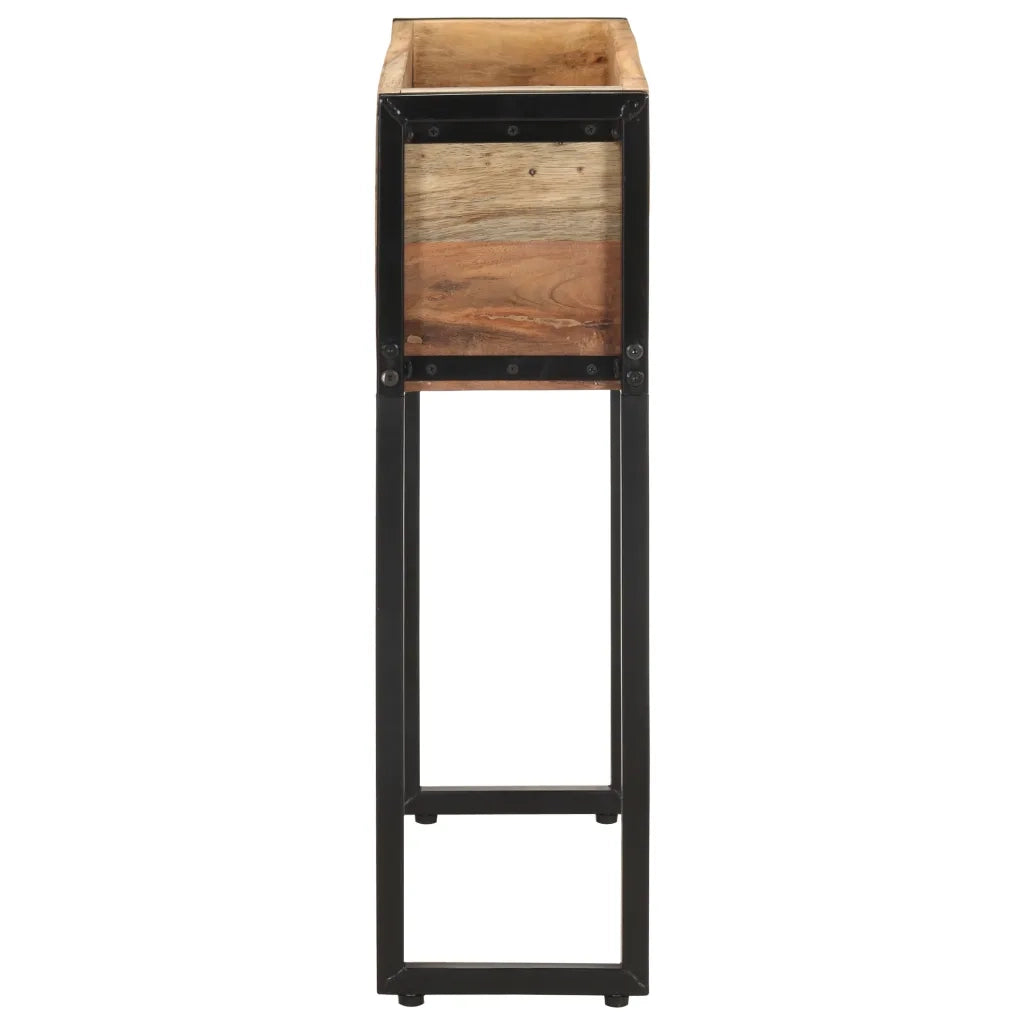 Fioriera 60x20x68 cm in Legno Massello di Recupero 321943